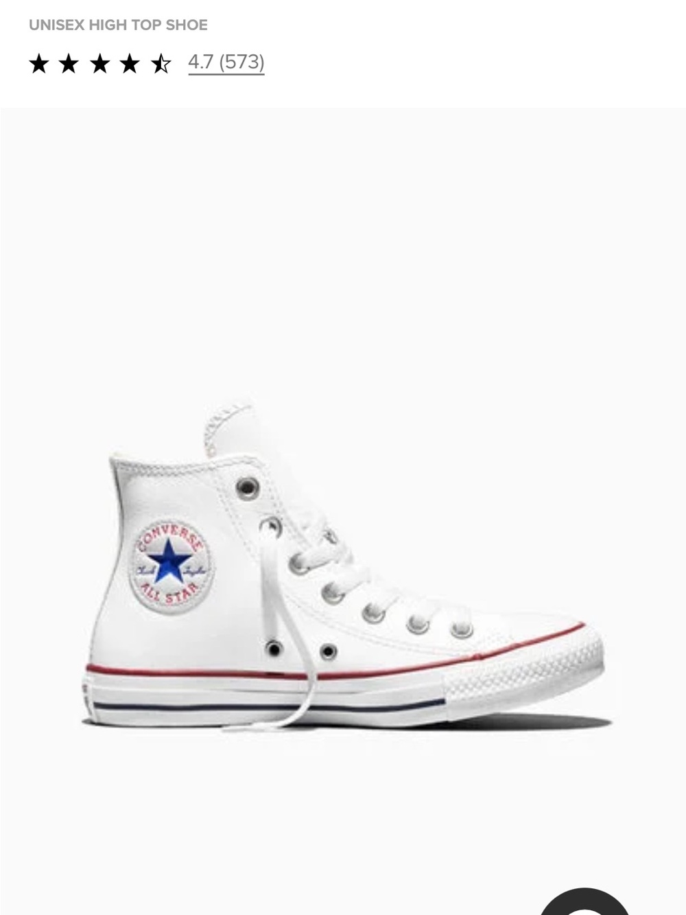 High Top White Converse